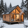 Modern Snow Mountain Modular Cabin | Prefabricated Alpine Retreat House for Cold Climate Resort Projects