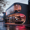 Custom Steel Frame Retail Store Building Prefabricated Small Commercial Shop & Caf&eacute; Structure