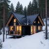 Modern Snow Mountain Modular Cabin | Prefabricated Alpine Retreat House for Cold Climate Resort Projects