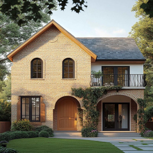 Custom Light Steel Prefabricated Villa, Modern Farmhouse & Brick Style Modular Home