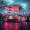 Custom Steel Frame Retail Store Building Prefabricated Small Commercial Shop & Caf&eacute; Structure