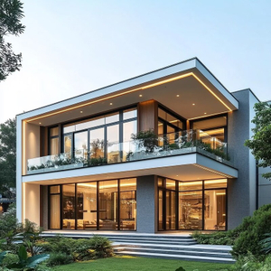 Modern Minimalist Light Steel Prefabricated Villa, Customizable Modular Luxury Home