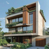Eco-Friendly Biophilic Design Light Steel Prefabricated Villa, Customizable Green Modular Home