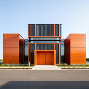 Modern Industrial Steel Structure Office & Warehouse Building | Commercial Construction Solution