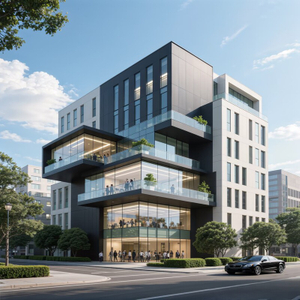Modern Multi-Story Steel Structure Office Building | Premium Commercial Construction Solution