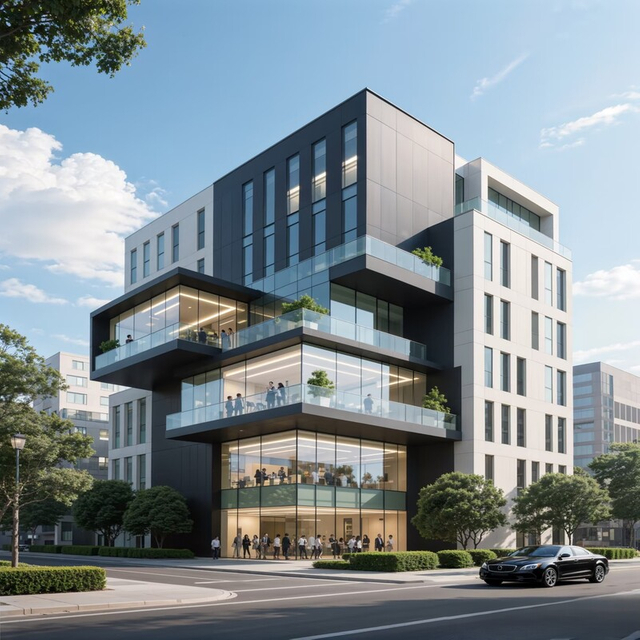 Modern Multi-Story Steel Structure Office Building | Premium Commercial Construction Solution