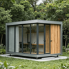 Modern Modular Office Cabin | Prefabricated Mobile Workspace for Outdoor And Remote Business Applications