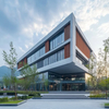 Cantilevered Steel Structure Office Building | Modern Commercial & Corporate Construction Solution