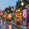 Multi-Scenario Modular Container Houses Prefabricated Buildings For Commercial Tourism & Office Use