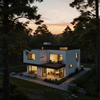 Modern Minimalist Light Steel Prefabricated Villa, Customizable Multi-Design Modular Home