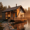 Multi-Style Light Steel Prefabricated Villa, Customizable A-Frame & Modern Cabin Modular Home