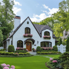 Charming Cottage Style Light Steel Prefabricated Villa, Customizable Garden Home Modular House