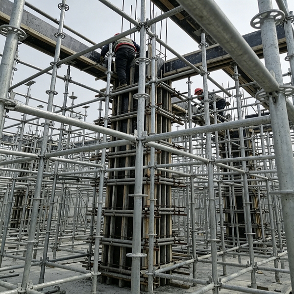 Ringlock Scaffolding for Column Formwork Support