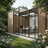 Modern Modular Office Cabin | Prefabricated Mobile Workspace for Outdoor And Remote Business Applications