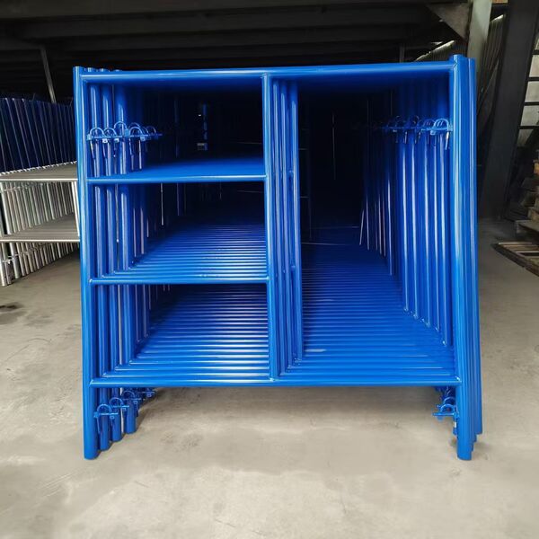 Blue Frame Scaffolding Main Frames (Stacked)