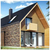 Custom Light Steel Prefabricated Villa, Modular Prefab House for Residential & Vacation Use