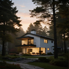 Modern Minimalist Light Steel Prefabricated Villa, Customizable Multi-Design Modular Home
