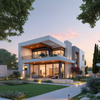Contemporary Minimalist Light Steel Prefabricated Villa, Customizable Luxury Modern Modular Home