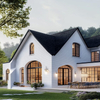 Cottage Style Light Steel Prefabricated Villa, Customizable Tudor-Inspired Modular Home
