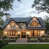 Multi-Style Classic Light Steel Prefabricated Villa, Customizable American Cottage & Mediterranean Modular Home
