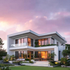 Contemporary Minimalist Light Steel Prefabricated Villa, Customizable Luxury Modern Modular Home