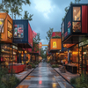 Multi-Scenario Modular Container Houses Prefabricated Buildings For Commercial Tourism & Office Use