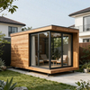 Modern Backyard Modular Studio Cabin | Prefabricated Home Office And Garden Living Space Solution