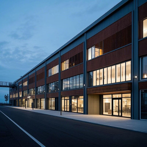 Custom Steel Structure Commercial Building, Prefabricated Steel Frame Shopping Mall & Supermarket