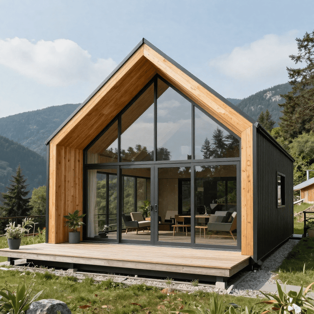 Modern Mountain Resort Modular Cabin | Luxury Prefabricated Holiday House for High-End Mountain Retreat Projects