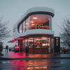 Custom Steel Frame Retail Store Building Prefabricated Small Commercial Shop & Caf&eacute; Structure
