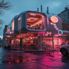 Custom Steel Frame Retail Store Building Prefabricated Small Commercial Shop & Caf&eacute; Structure